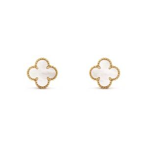 Van Cleef 18K Rose Gold Mother of Pearl earrings